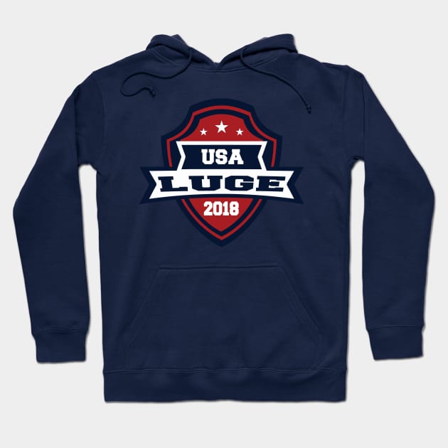 USA Luge Pyeongchang 2018! Hoodie by OffesniveLine